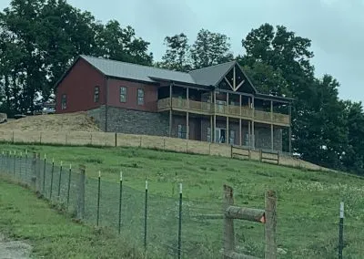 Tennessee two story pole barn home